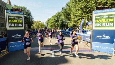 Run for the Future participants at the 2025 Percy Sutton Harlem 5K