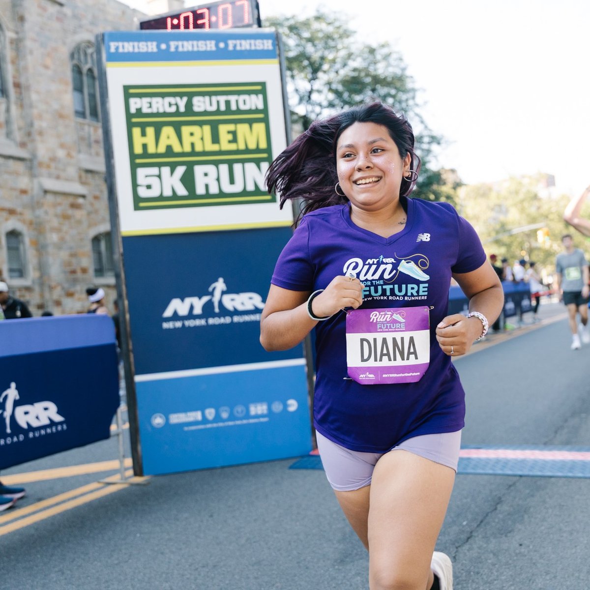 Run for the Future participants at the 2025 Percy Sutton Harlem 5K
