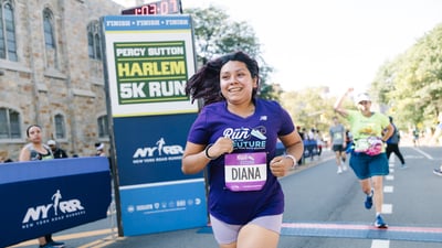 Run for the Future participants at the 2025 Percy Sutton Harlem 5K