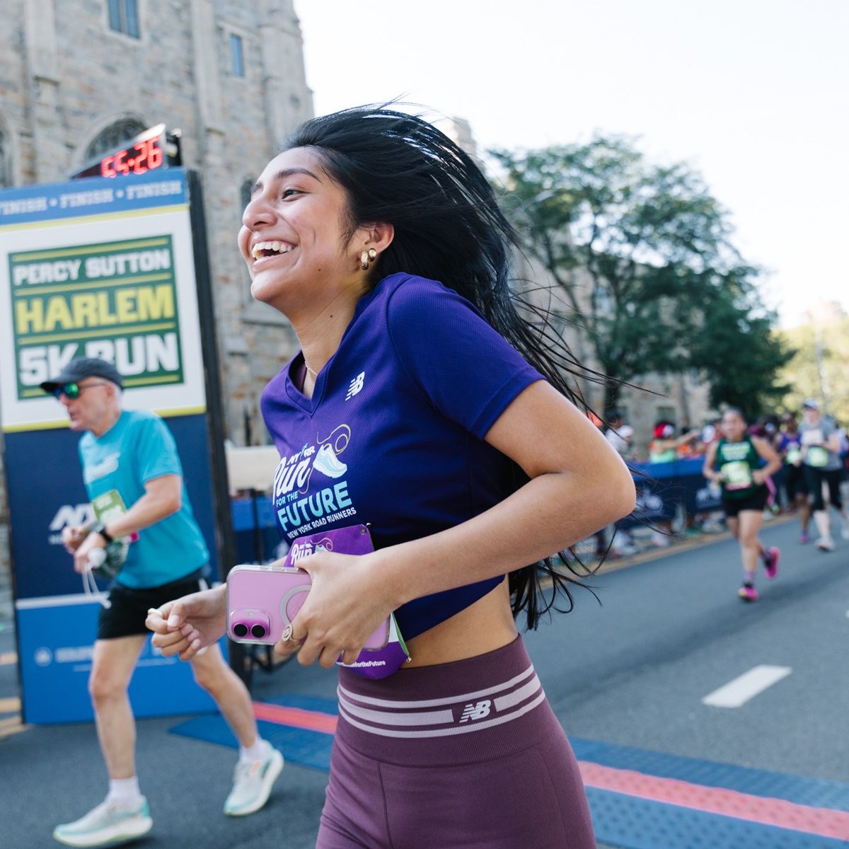 Run for the Future participants at the 2025 Percy Sutton Harlem 5K