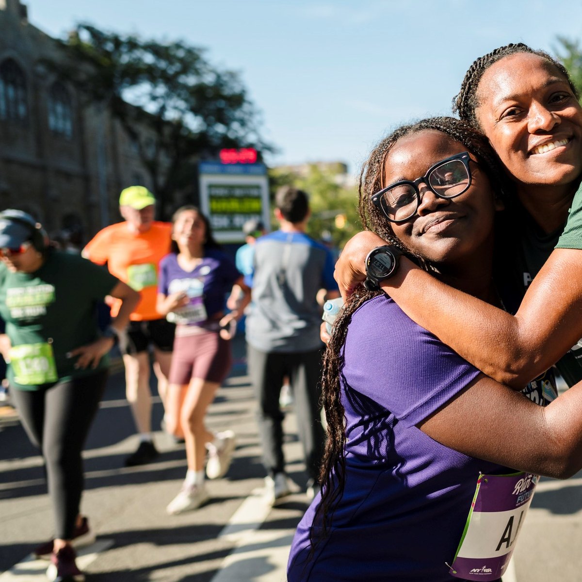 Run for the Future participants at the 2025 Percy Sutton Harlem 5K