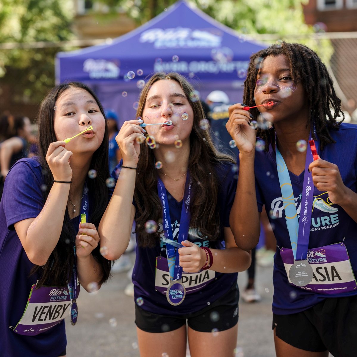 Run for the Future participants at the 2025 Percy Sutton Harlem 5K