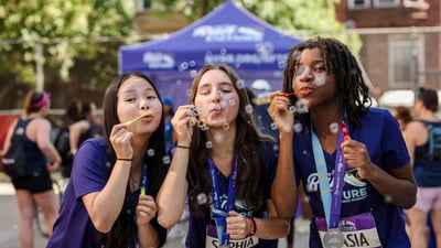 Run for the Future participants at the 2025 Percy Sutton Harlem 5K