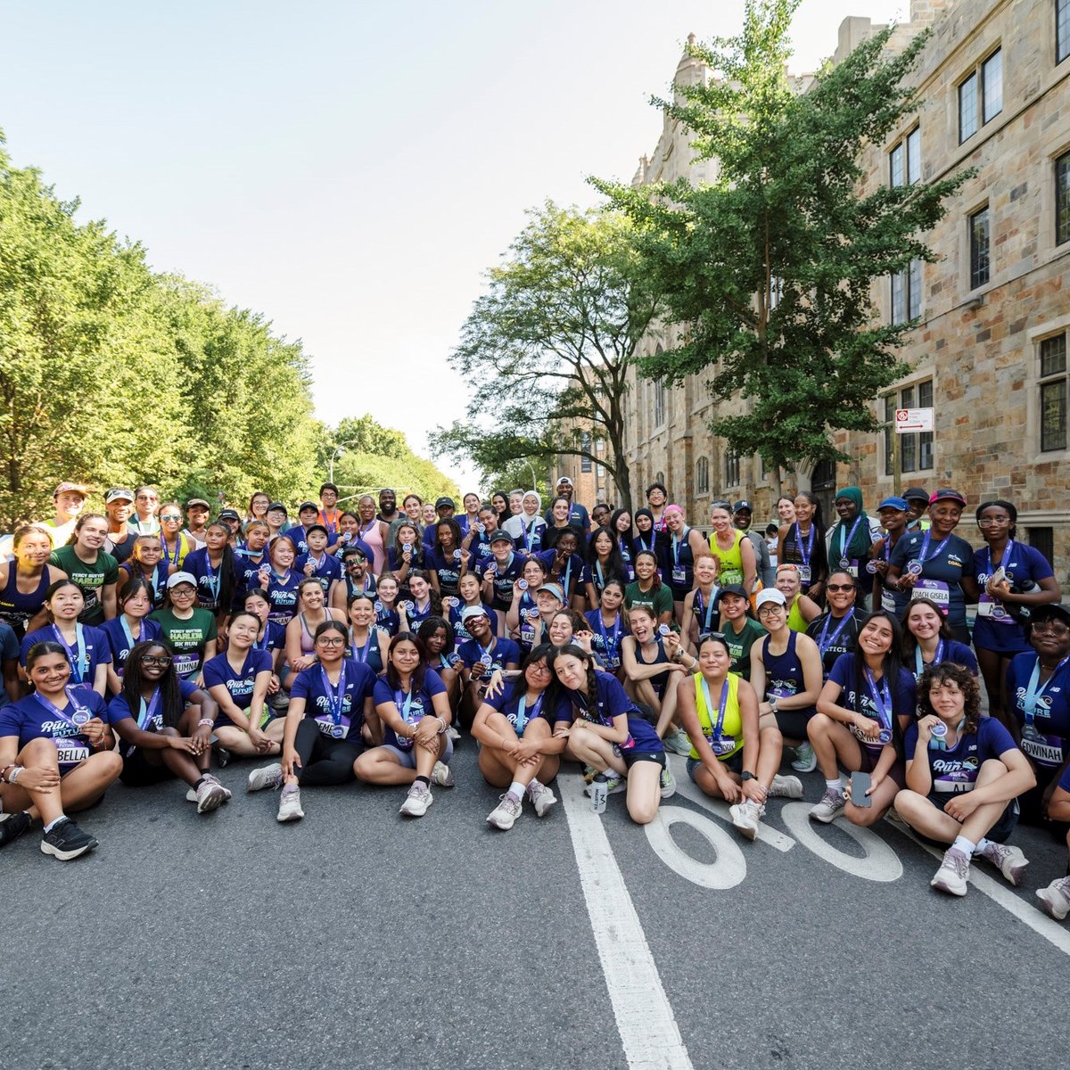 Run for the Future participants at the 2025 Percy Sutton Harlem 5K