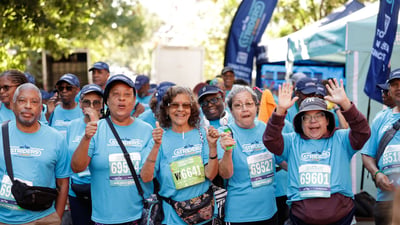 Harlem 5K participants
