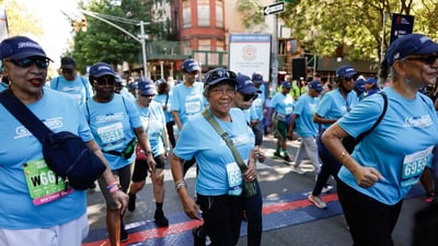 Harlem 5K participants starting the race