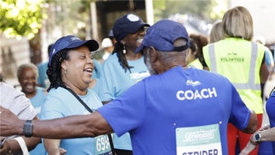 Harlem 5K participant