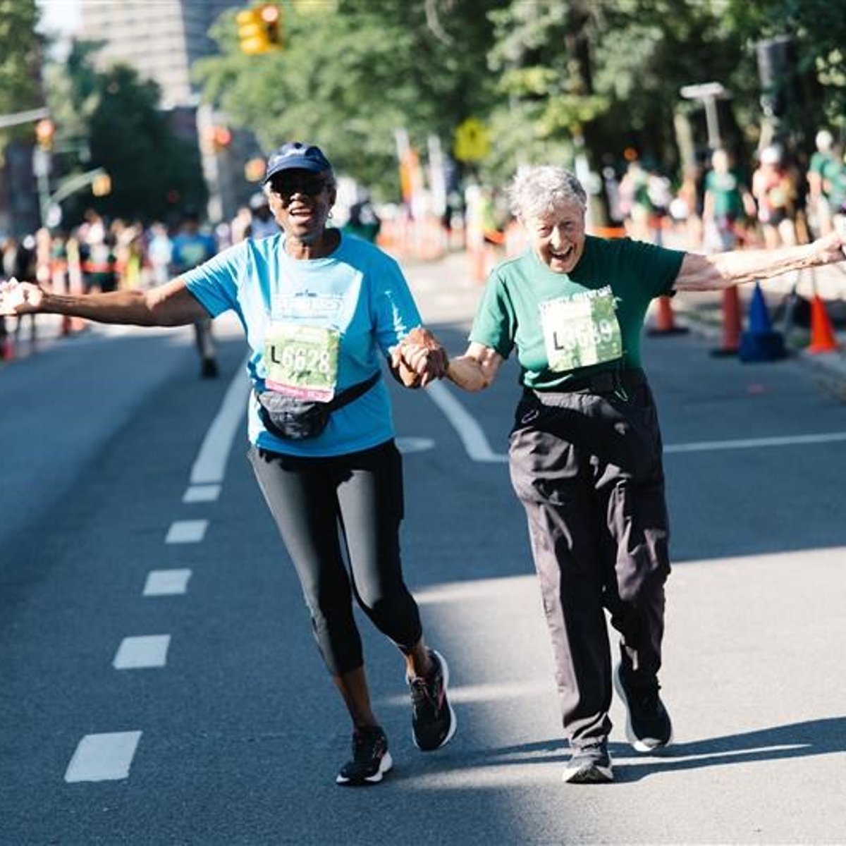 Harlem 5K participant