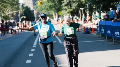 Harlem 5K participant