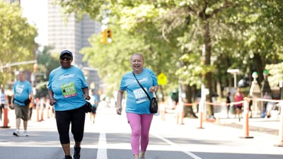 Harlem 5K participant