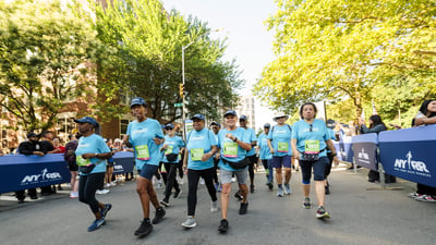 Harlem 5K participant