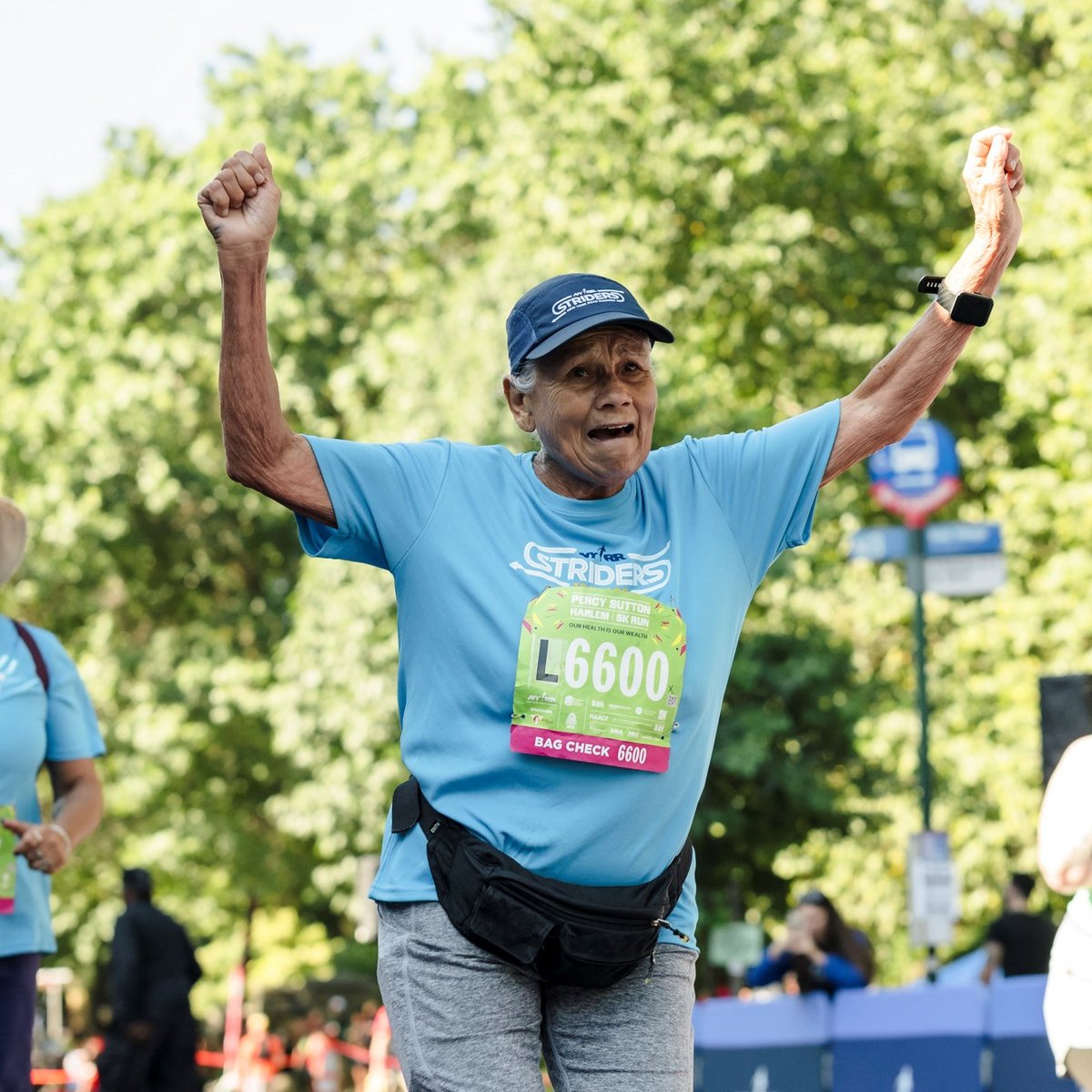 Harlem 5K participant