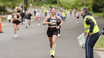 Runners at the Maybelline Women's Half in Central Park