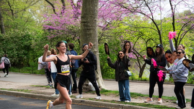 Runners at the Maybelline Women's Half in Central Park
