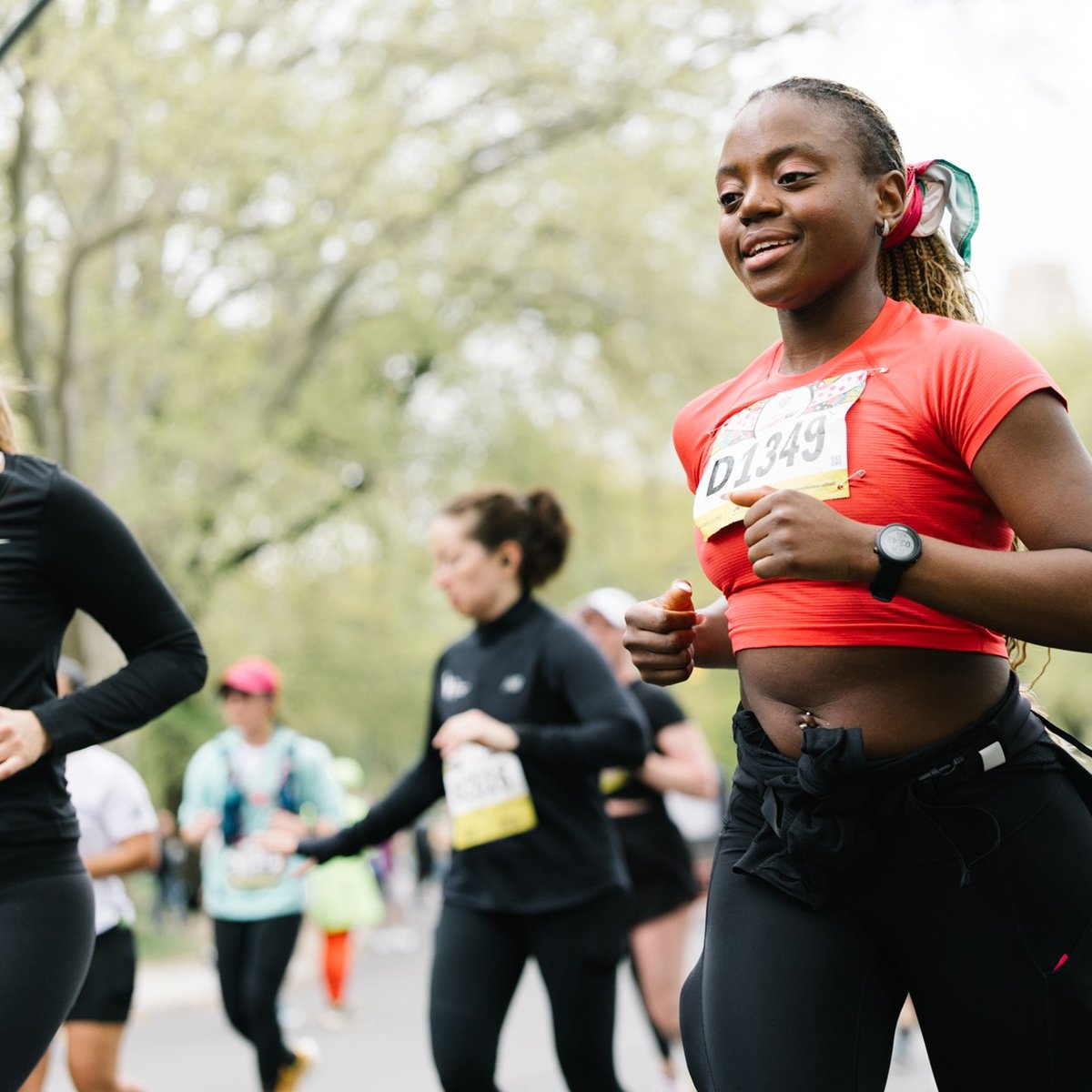 Runners at the Maybelline Women's Half in Central Park