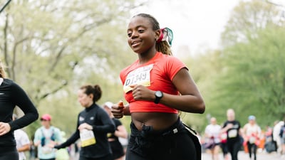 Runners at the Maybelline Women's Half in Central Park