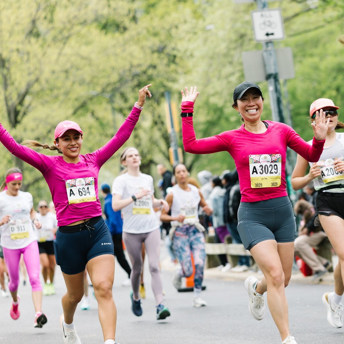Runners at the Maybelline Women's Half in Central Park