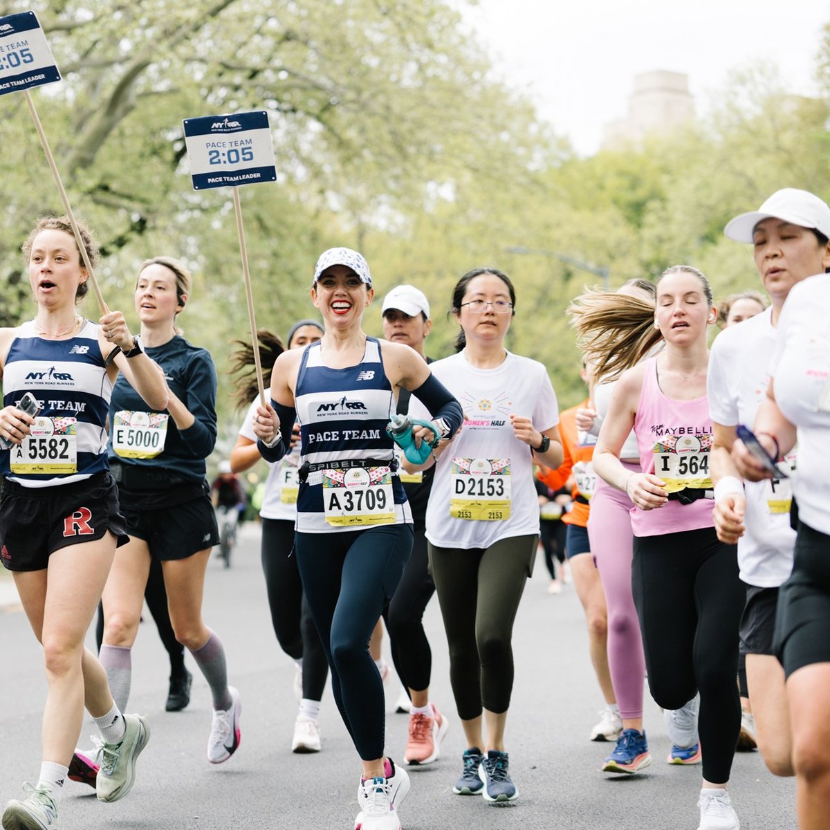 Runners at the Maybelline Women's Half in Central Park