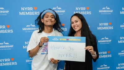 Members celebrating at RUNCENTER for 2025 Member Week