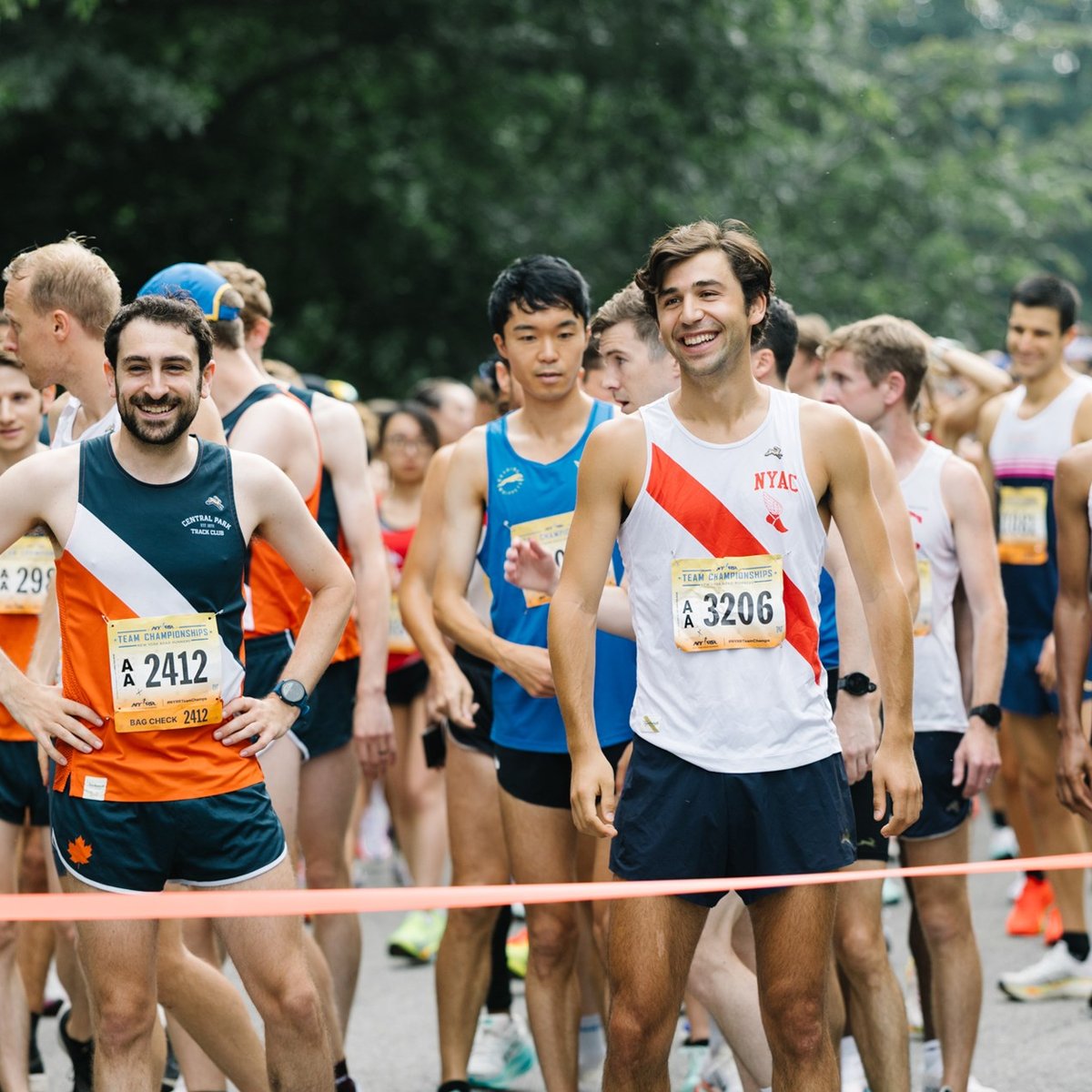 Smiling participants