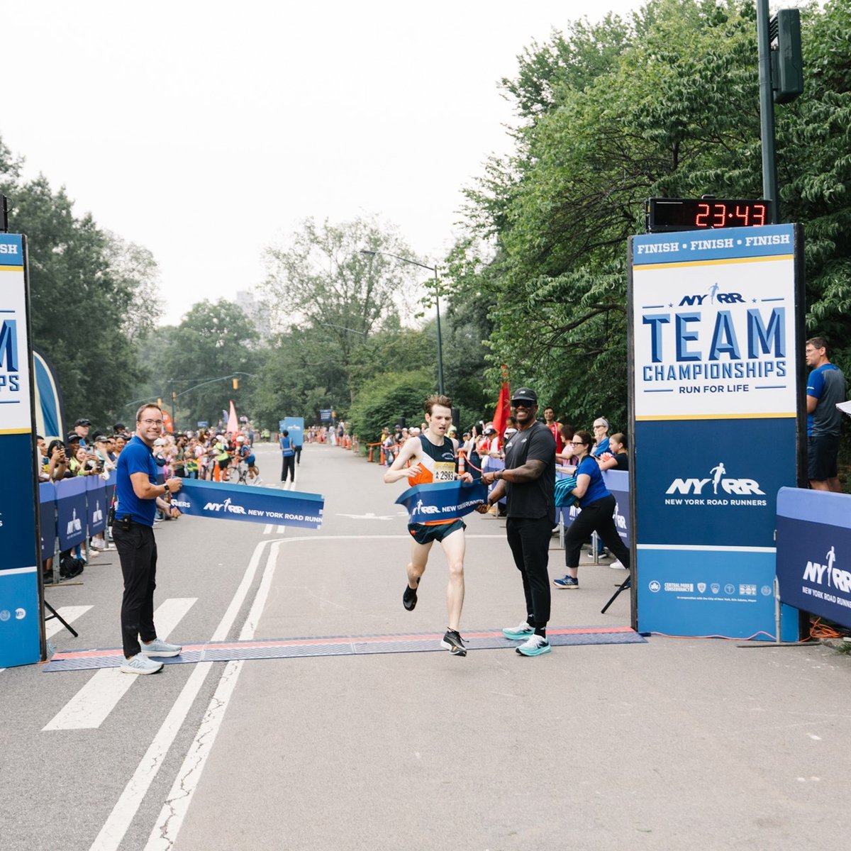 Team Champs participant finishing