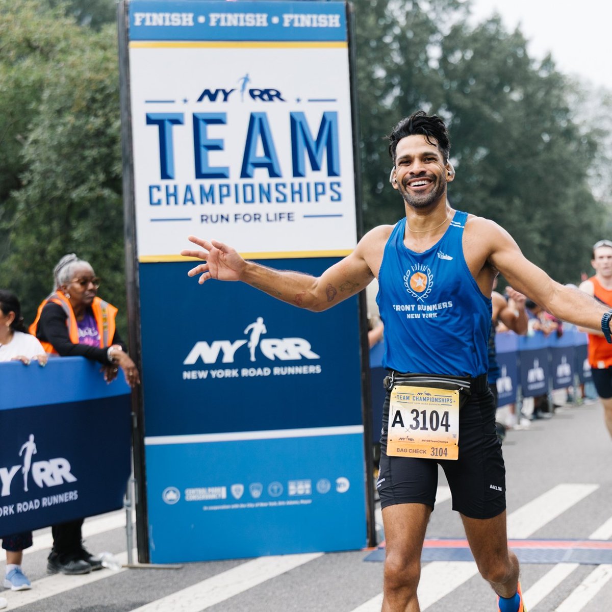 Team Champs participant finishing