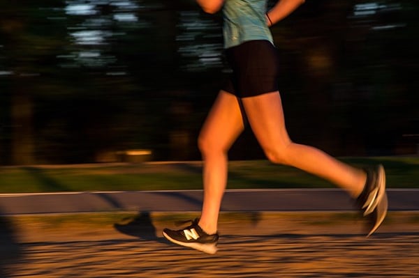 Runner torso and legs with New Balance shoes