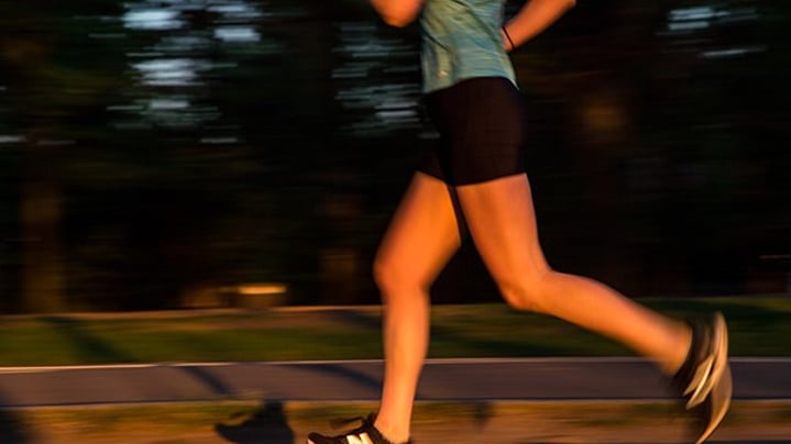 Runner torso and legs with New Balance shoes