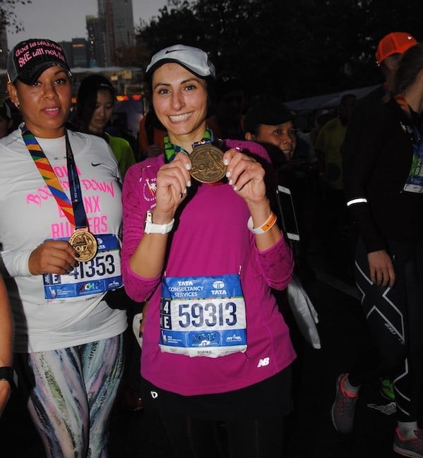 Rahaf Khatib at the TCS New York City Marathon.