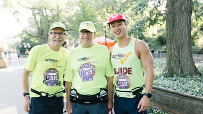 Achilles guide and their athletes.