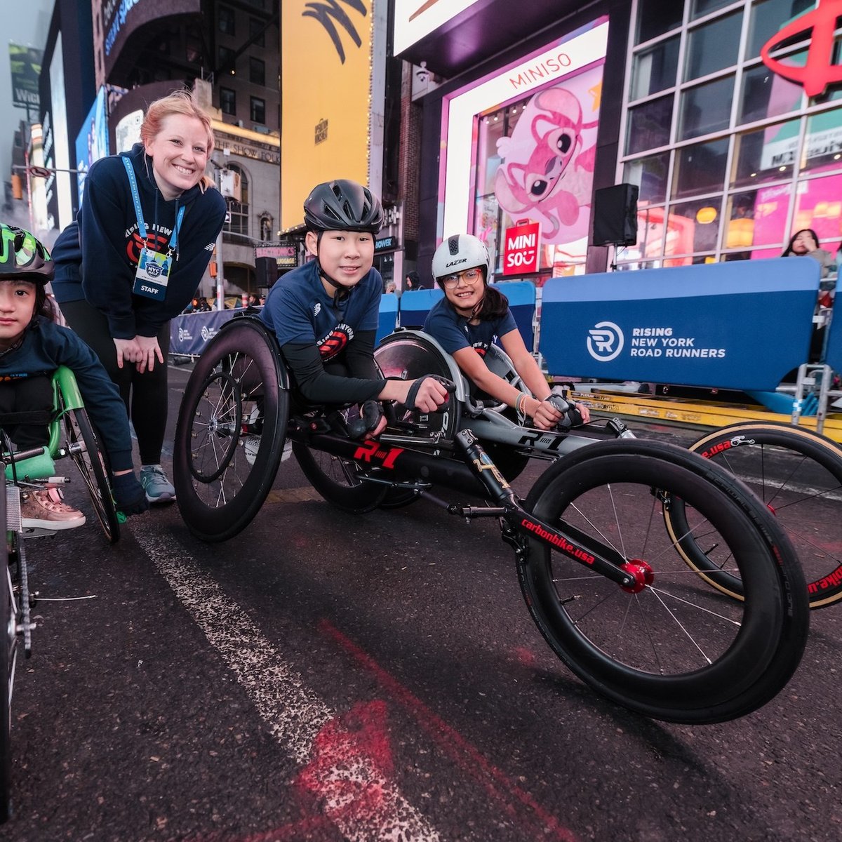 Times Square Kids Run youth wheelchair athlete
