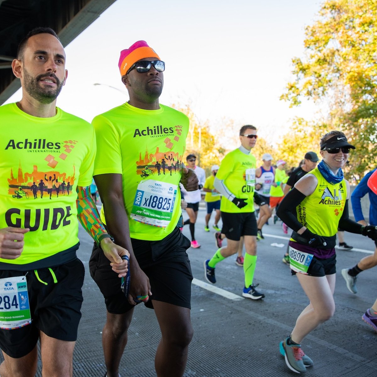 Achilles guide and his athlete.