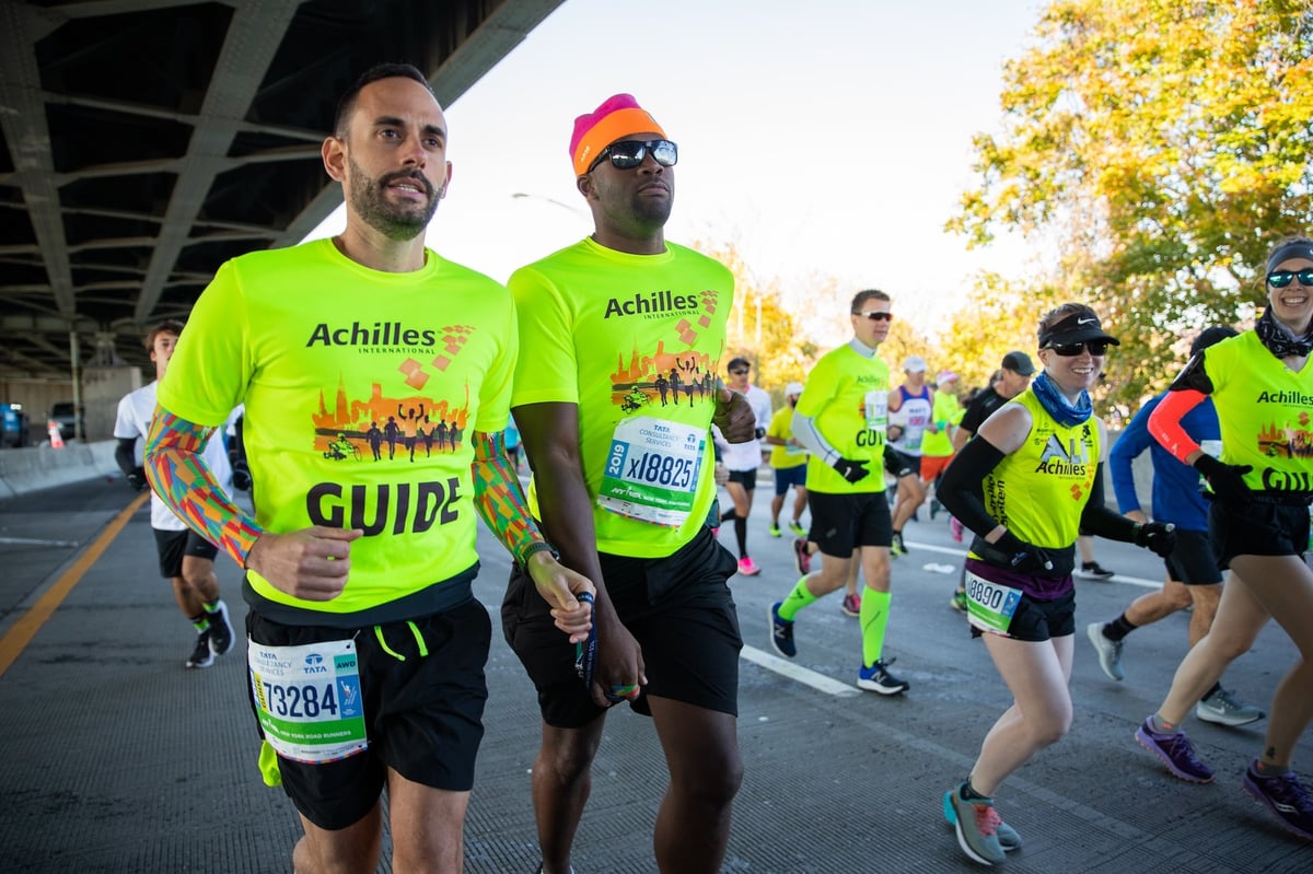 Achilles guide and his athlete.