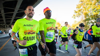 Achilles guide and his athlete.