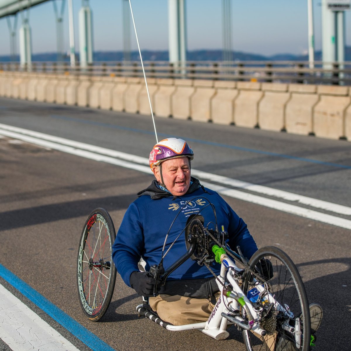 Dick Traum at 50th TCS New York City Marathon.