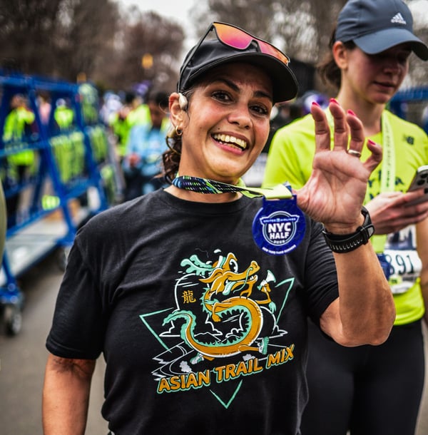 Chasity Velez at the United Airlines NYC Half.