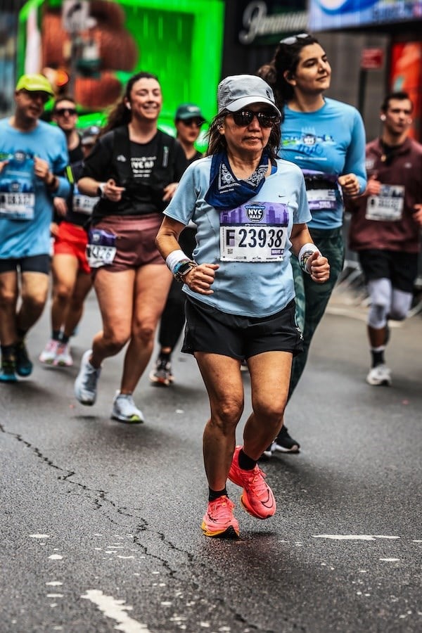 Heidi Zurbito at the United Airlines NYC Half.