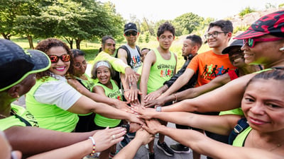 Open Run 10 year anniversary celebration at St. Mary's Park in the Bronx