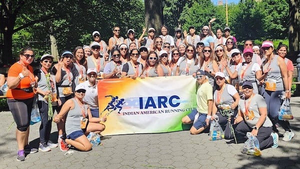 Indian American Running Club women at the New York Mini 10K.