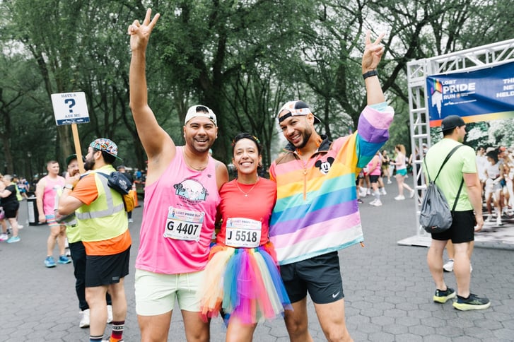 Runners at the Pride Run festival