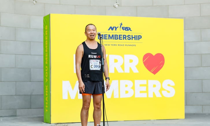 Community Spirit Award Winner Tony Ho Loke at Gretes Great Gallop 10K