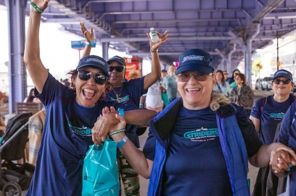 Striders participants at NAMIWalks
