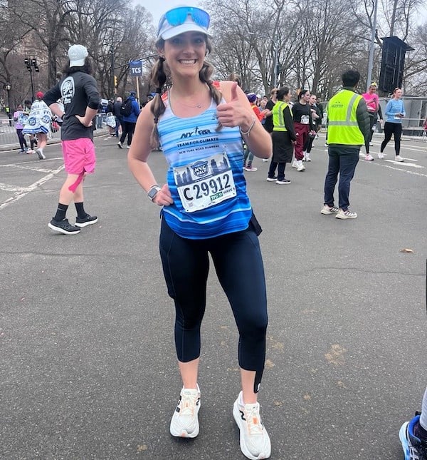 Team for Climate runner at the United Airlines NYC Half.