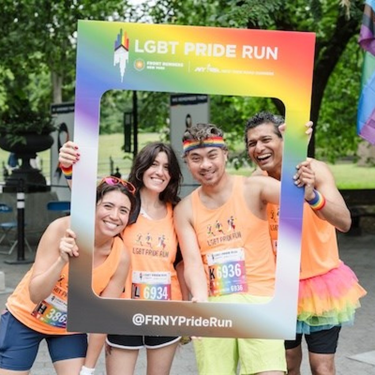 Runners at the Pride Run 2024.