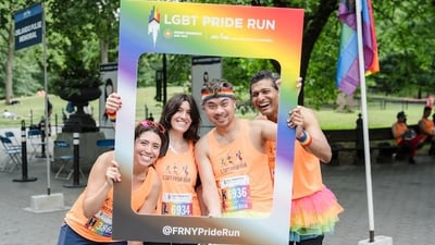 Runners at the Pride Run 2024.