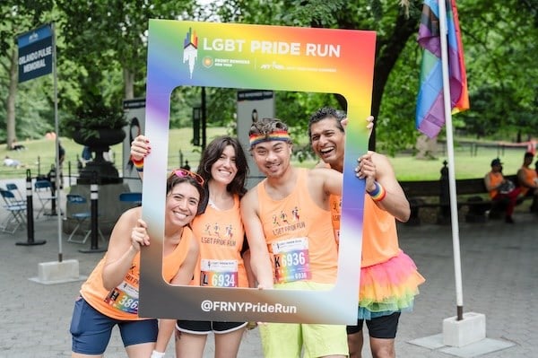 Runners at the Pride Run 2024.