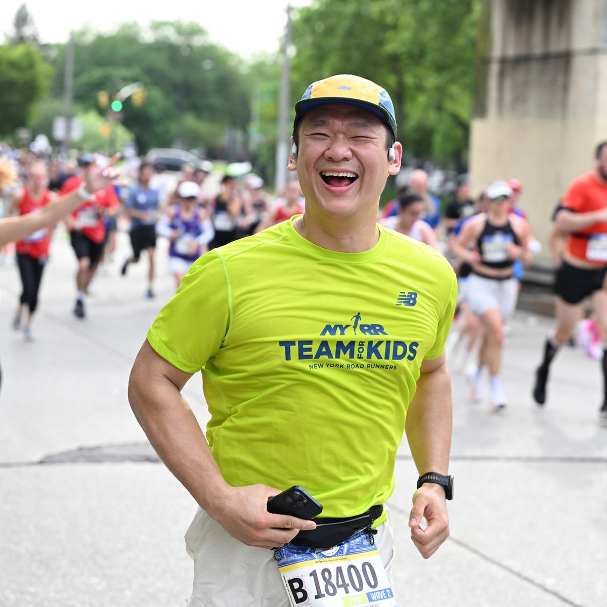 2025 RBC Brooklyn Half Team for Kids runner on course