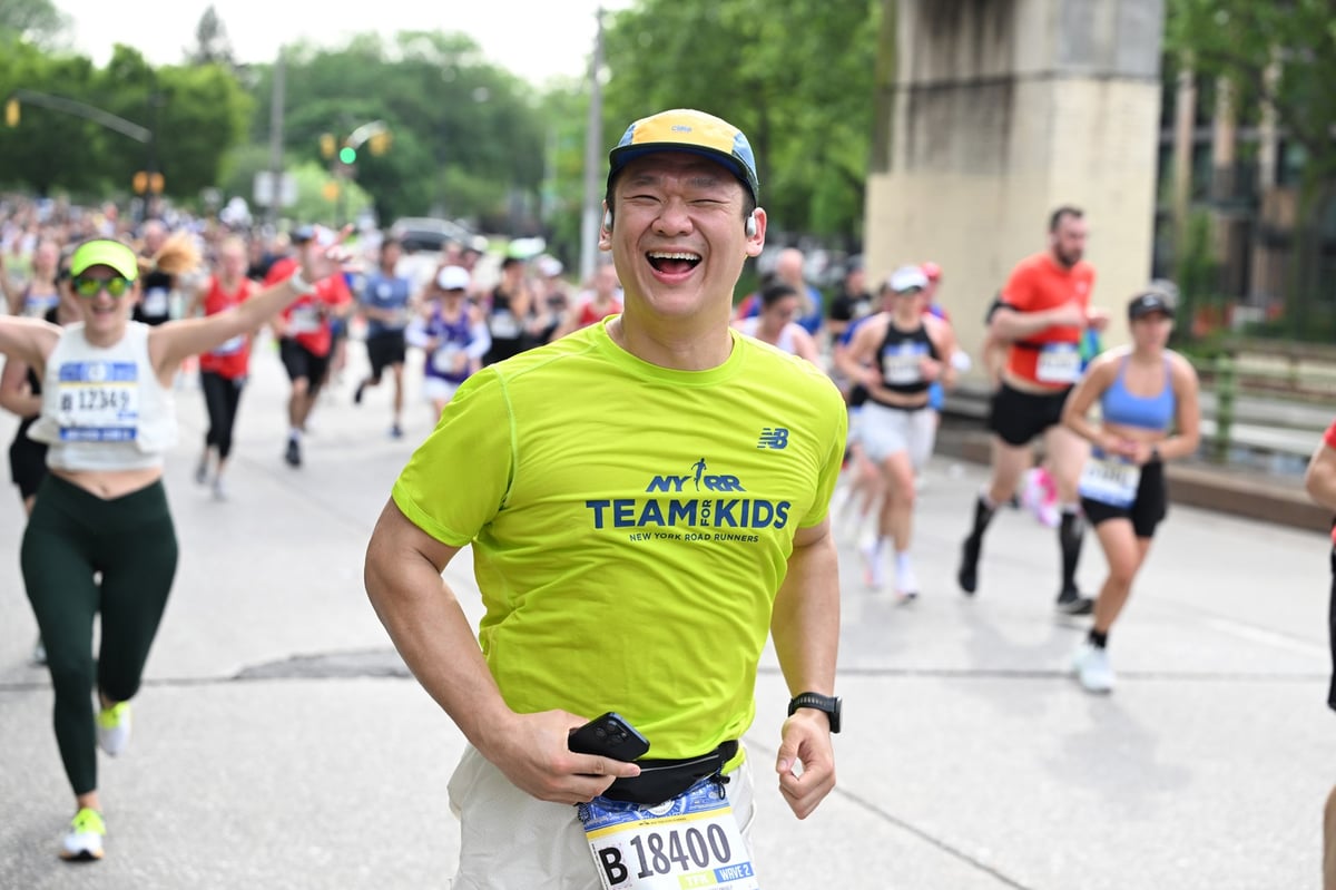 2025 RBC Brooklyn Half Team for Kids runner on course