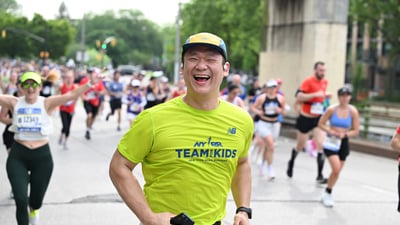 2025 RBC Brooklyn Half Team for Kids runner on course