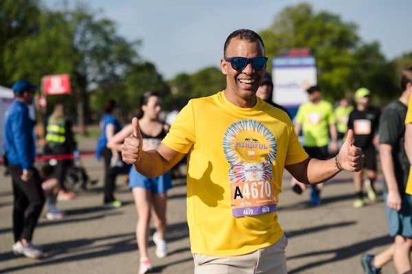 Rob Simmelkjaer at the NYRR Mindful 5K in Queens.